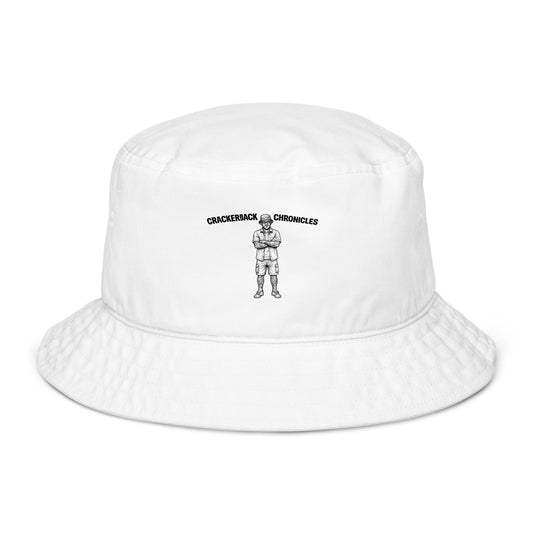 Organic bucket hat - Crackerjack Chronicle lightweight packable organic sun hat for beach days, travel, festivals, outdoors.
