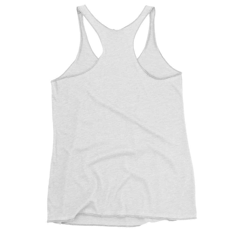 Crackerjack Chronicle women’s racerback tank—light, breathable racerback top for workouts, layering, and summer days.