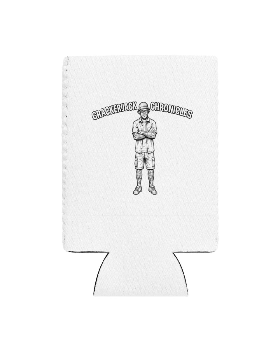 Can cooler - Crackerjack Chronicle insulated sleeve for cans, keeps drinks cold longer, easy grip for beach days BBQs camping