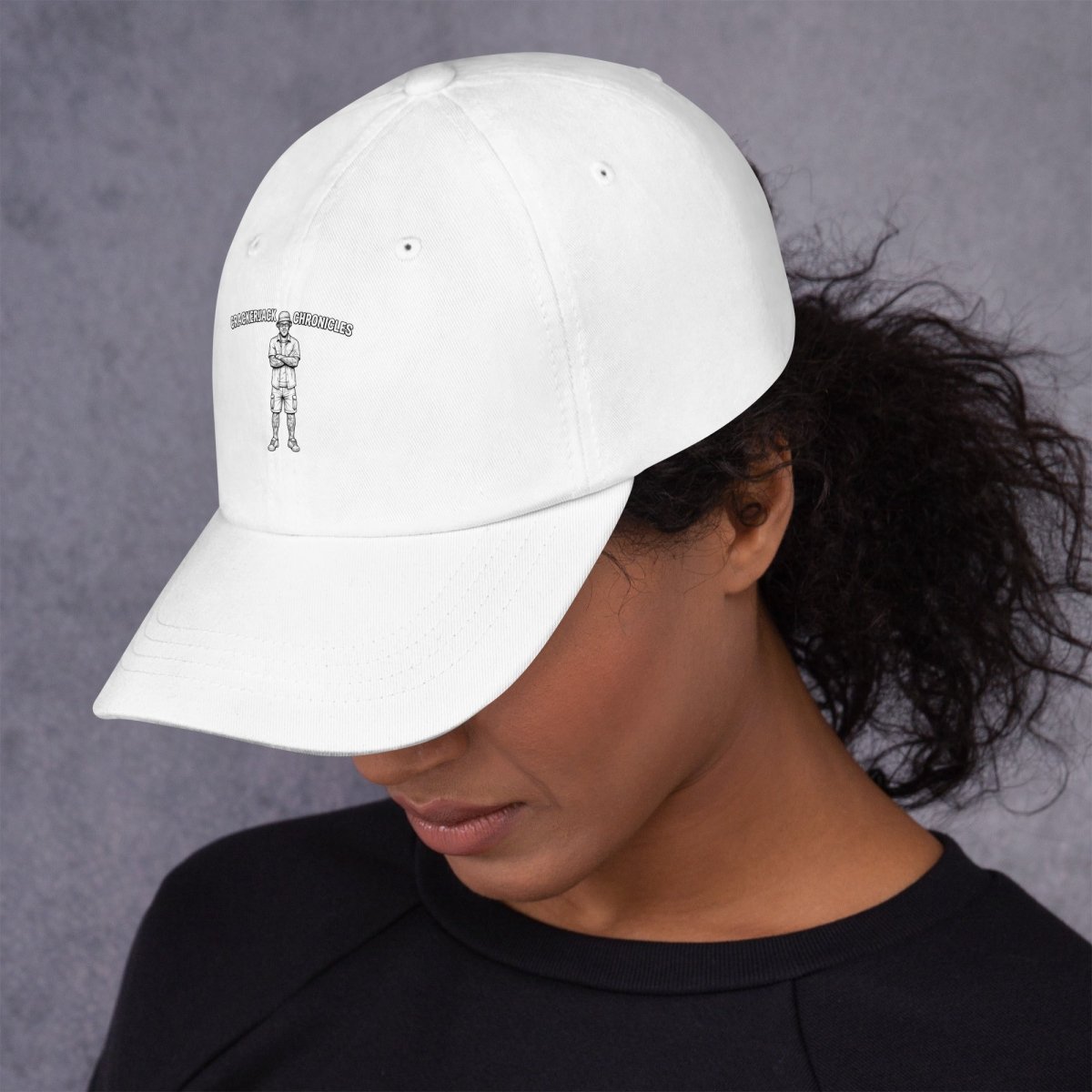 Dad hat - Crackerjack Chronicle classic adjustable cap, curved brim, comfy fit for everyday wear, beach, travel.