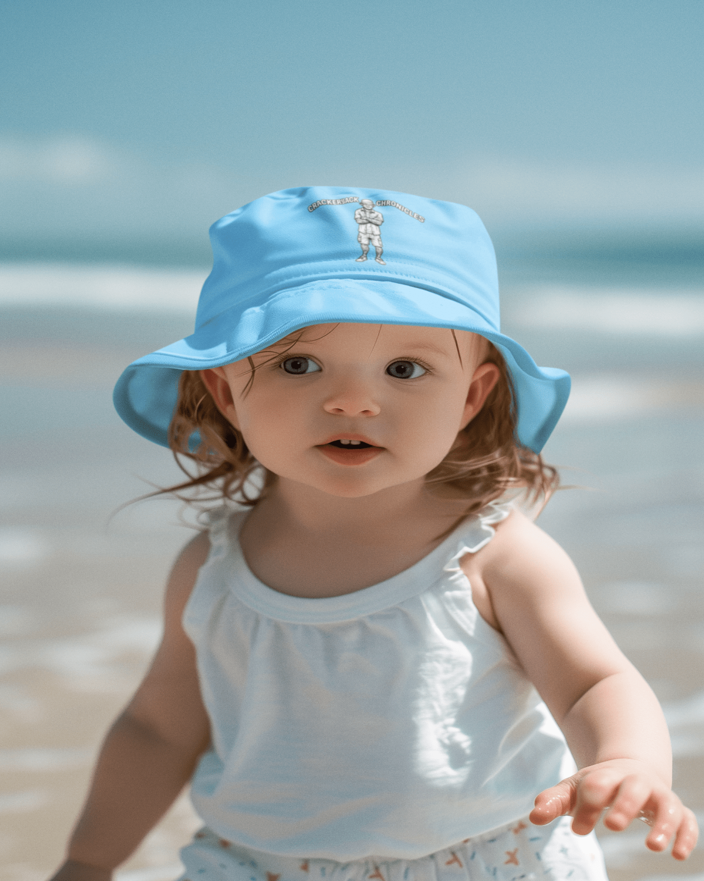 Organic bucket hat - Crackerjack Chronicle: lightweight packable organic sun hat for beach, travel, festivals, outdoor use.