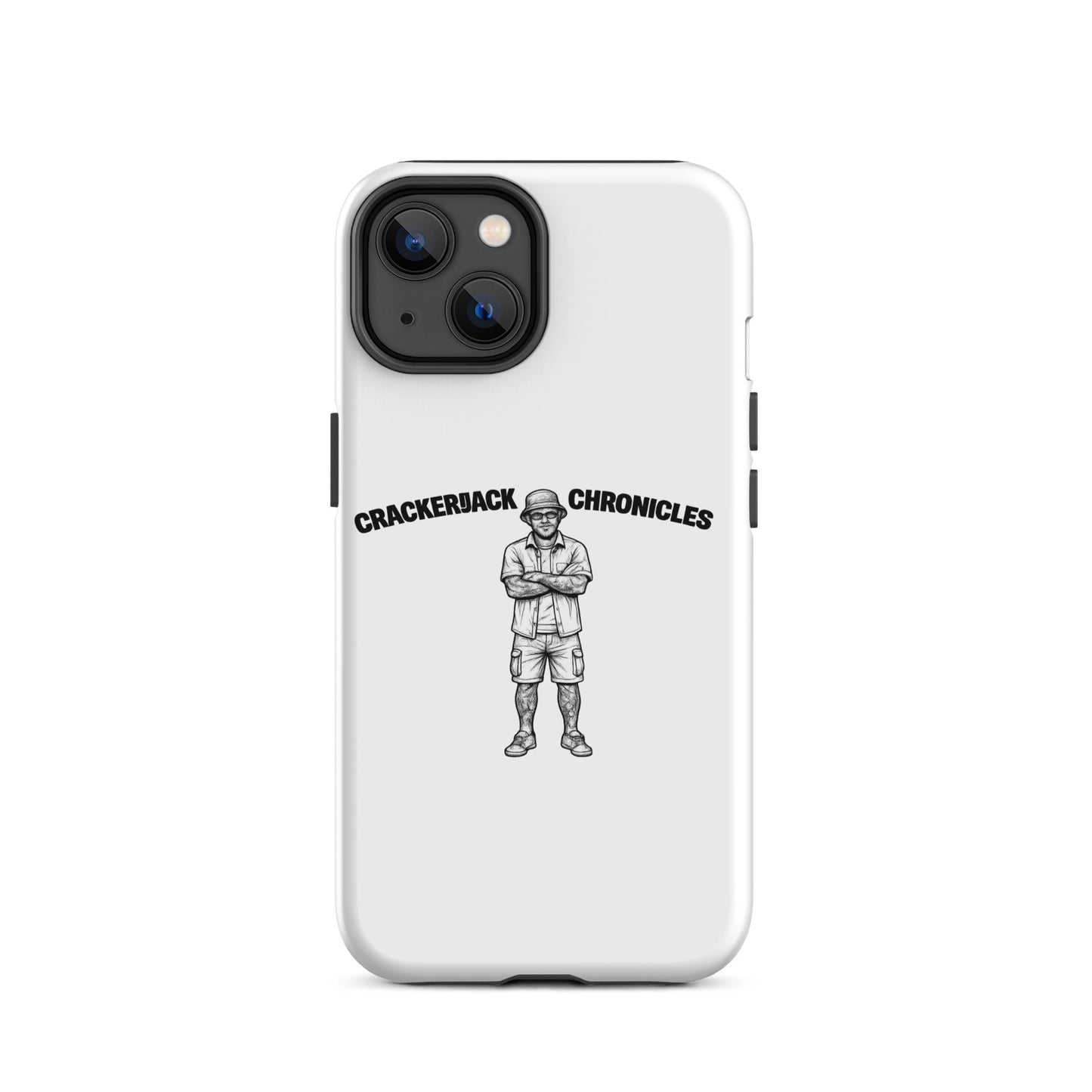 Tough case for iPhone® - Crackerjack Chronicle impact-resistant case with slim grip, raised edges, and daily drop protection.