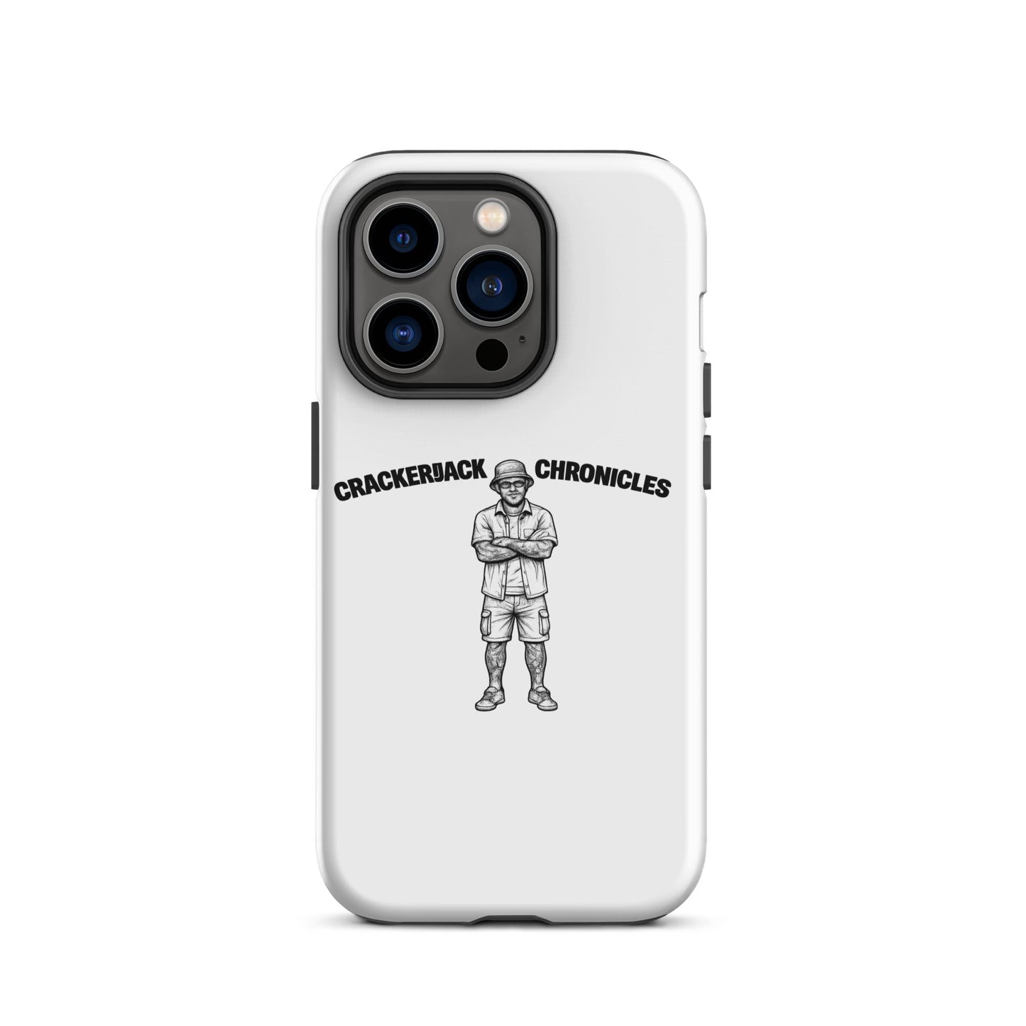 Tough case for iPhone® - Crackerjack Chronicle impact-resistant case with slim grip, raised edges, and daily drop protection.