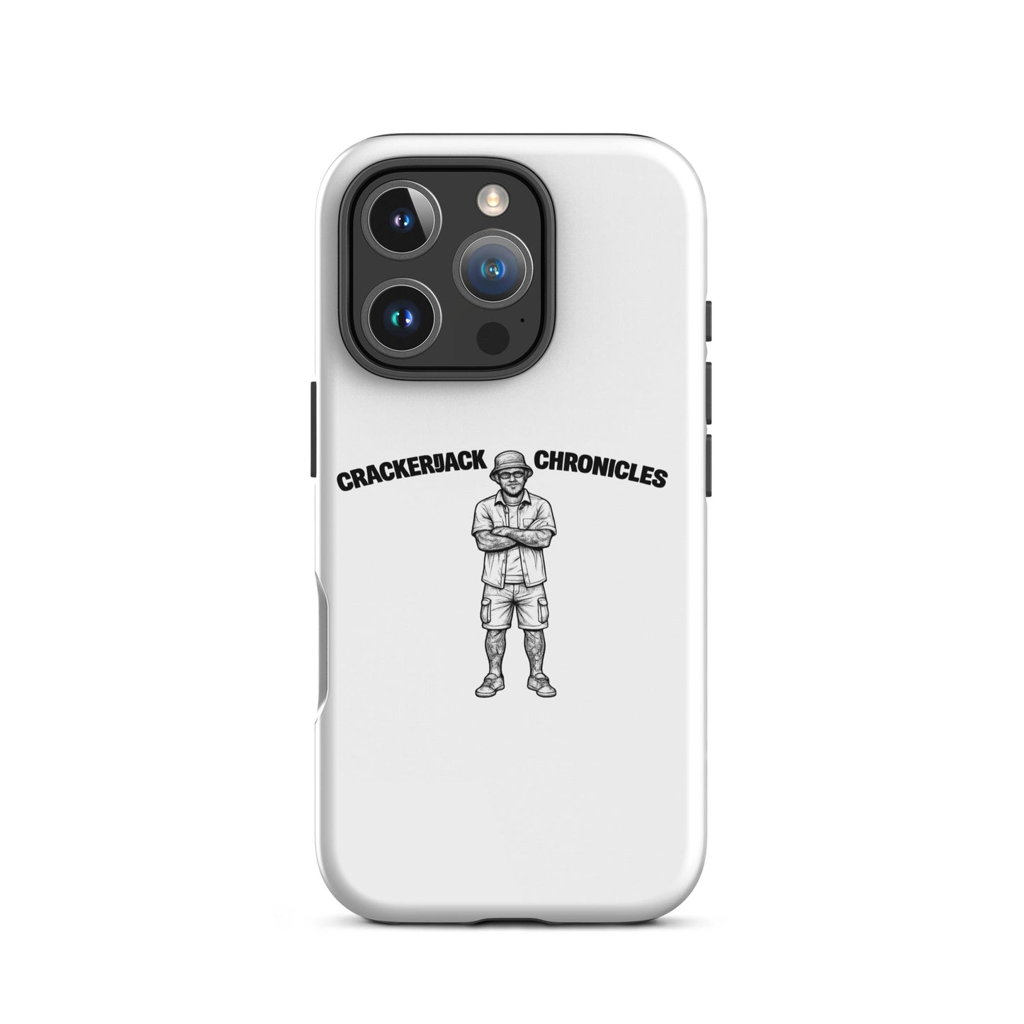 Tough case for iPhone® - Crackerjack Chronicle impact-resistant case with slim grip, raised edges, and daily drop protection.