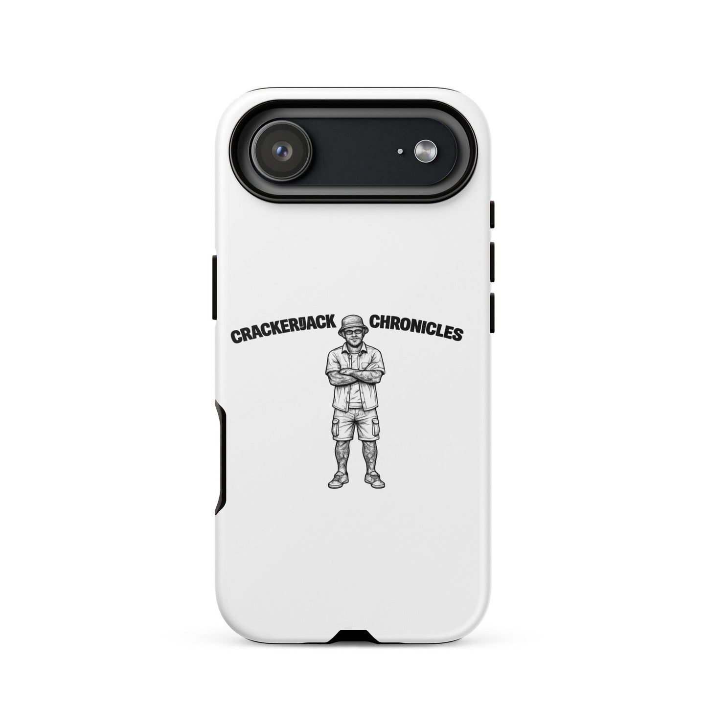 Tough case for iPhone® - Crackerjack Chronicle impact-resistant case with slim grip, raised edges, and daily drop protection.