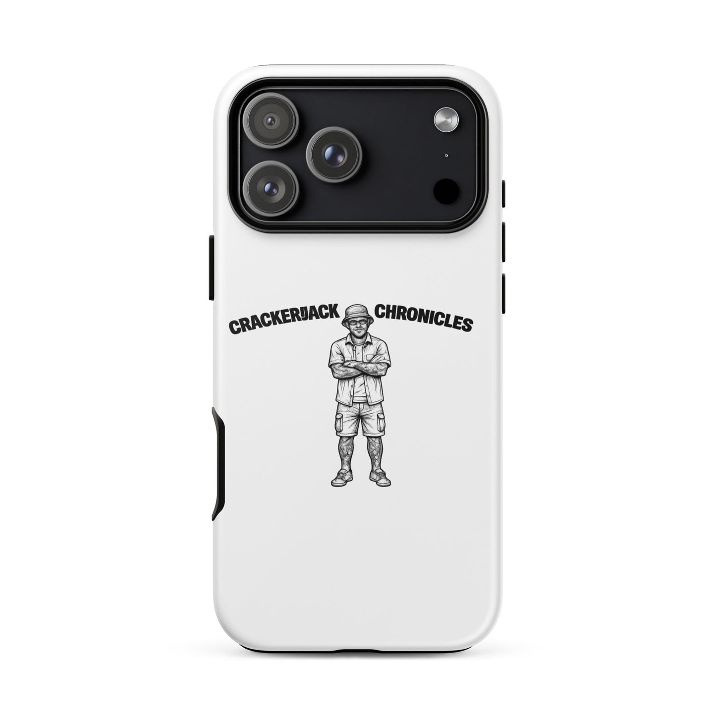 Tough case for iPhone® - Crackerjack Chronicle impact-resistant case with slim grip, raised edges, and daily drop protection.