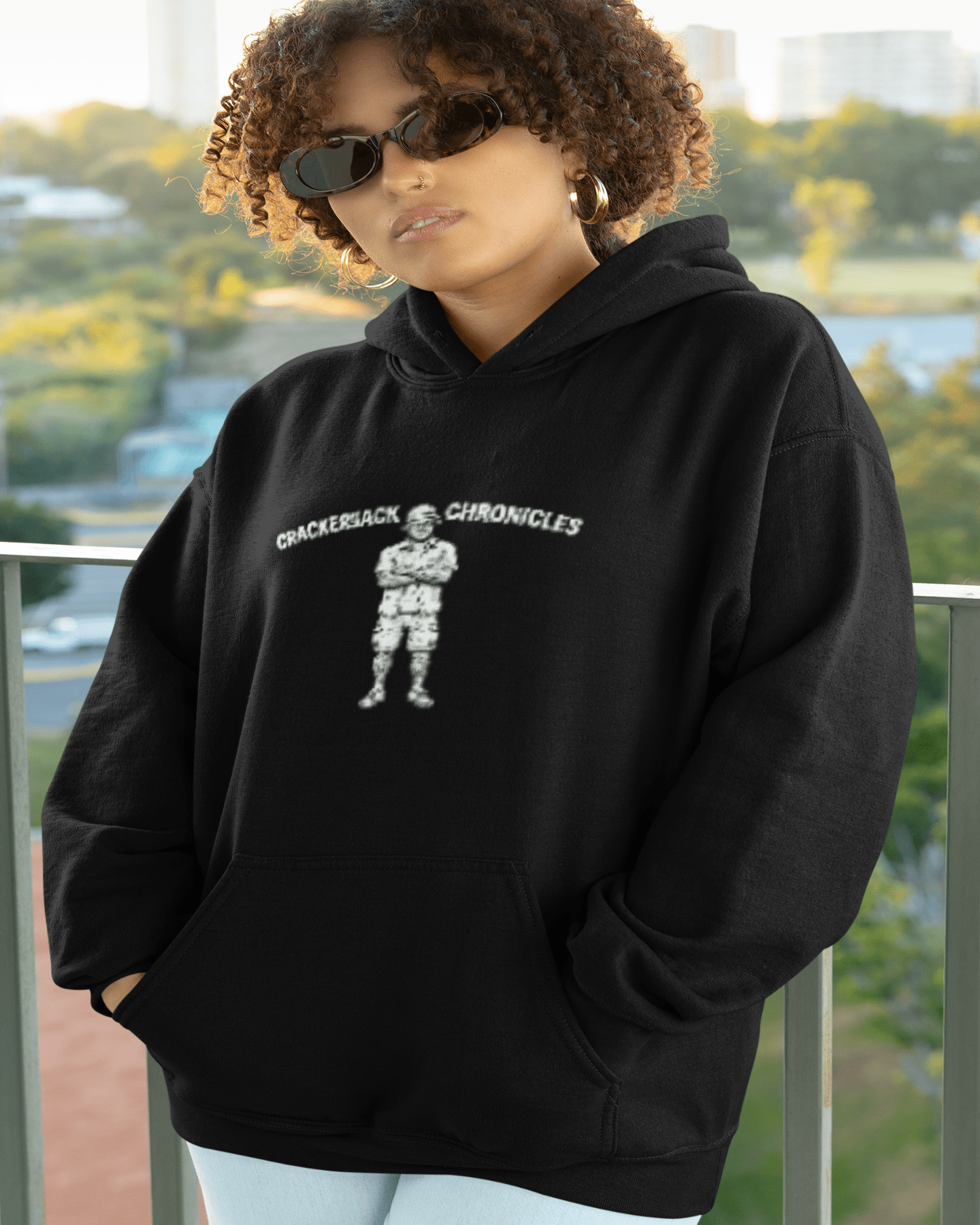 Unisex Champion hoodie - Crackerjack Chronicle: premium cozy fit, soft warmth, durable fabric for everyday layering now.