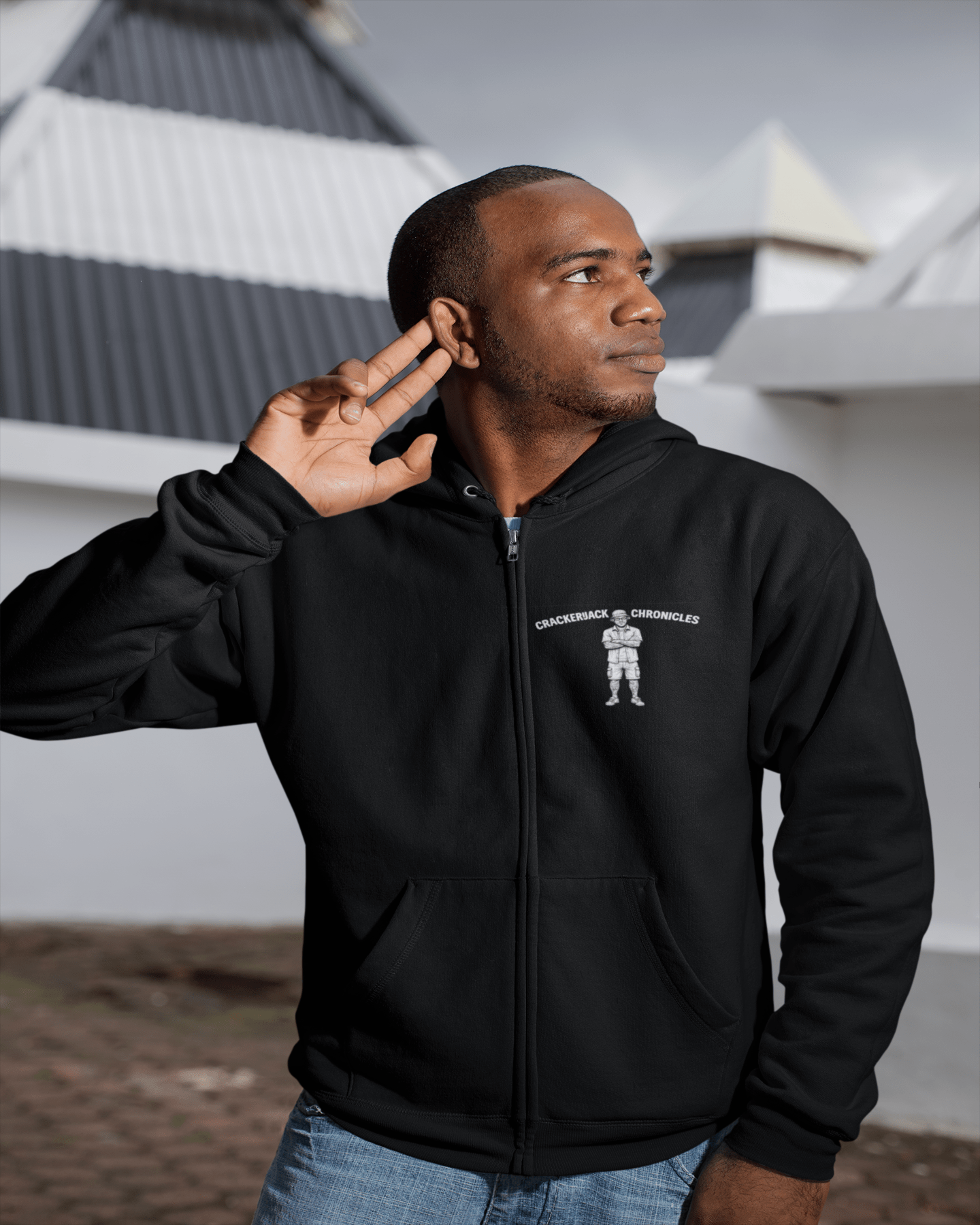 Unisex fleece zip up hoodie - Crackerjack ChronicleUnisex fleece zip up hoodie