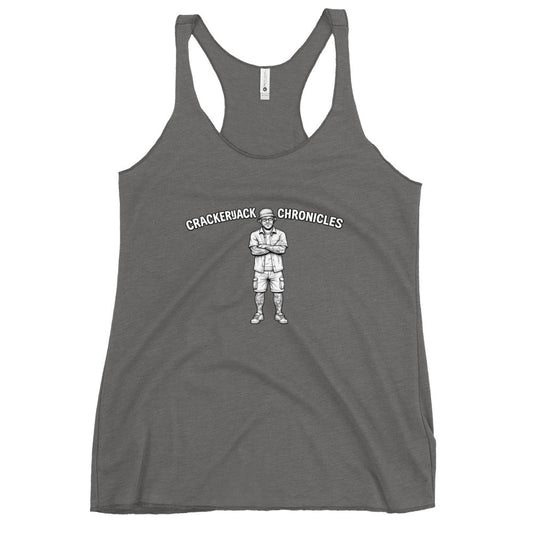 Women’s racerback tank - Crackerjack Chronicle: lightweight breathable racerback top for workouts, layering, and summer wear.
