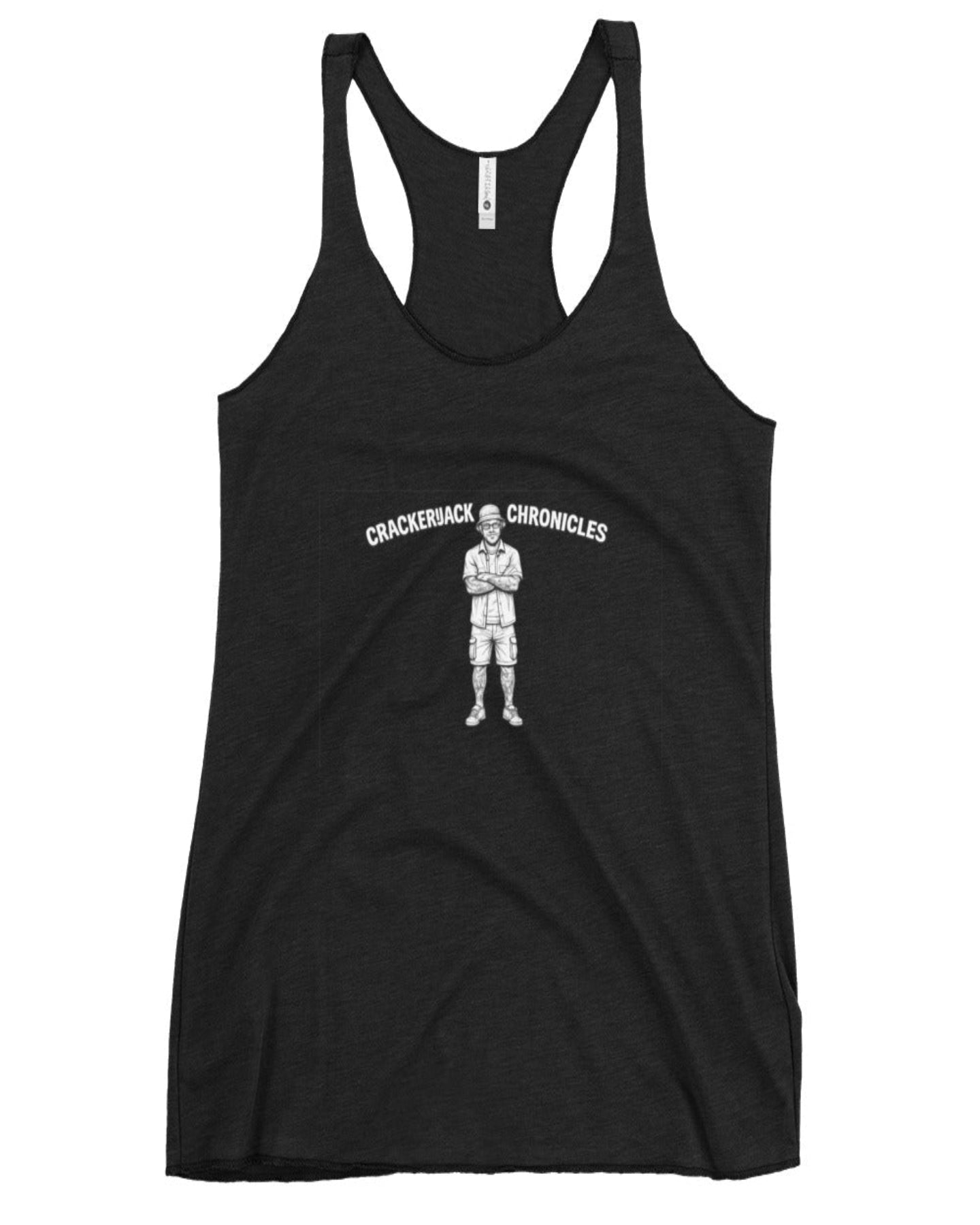 Women’s racerback tank - Crackerjack Chronicle: lightweight breathable top for workouts, layering, beach days, daily wear!!!!